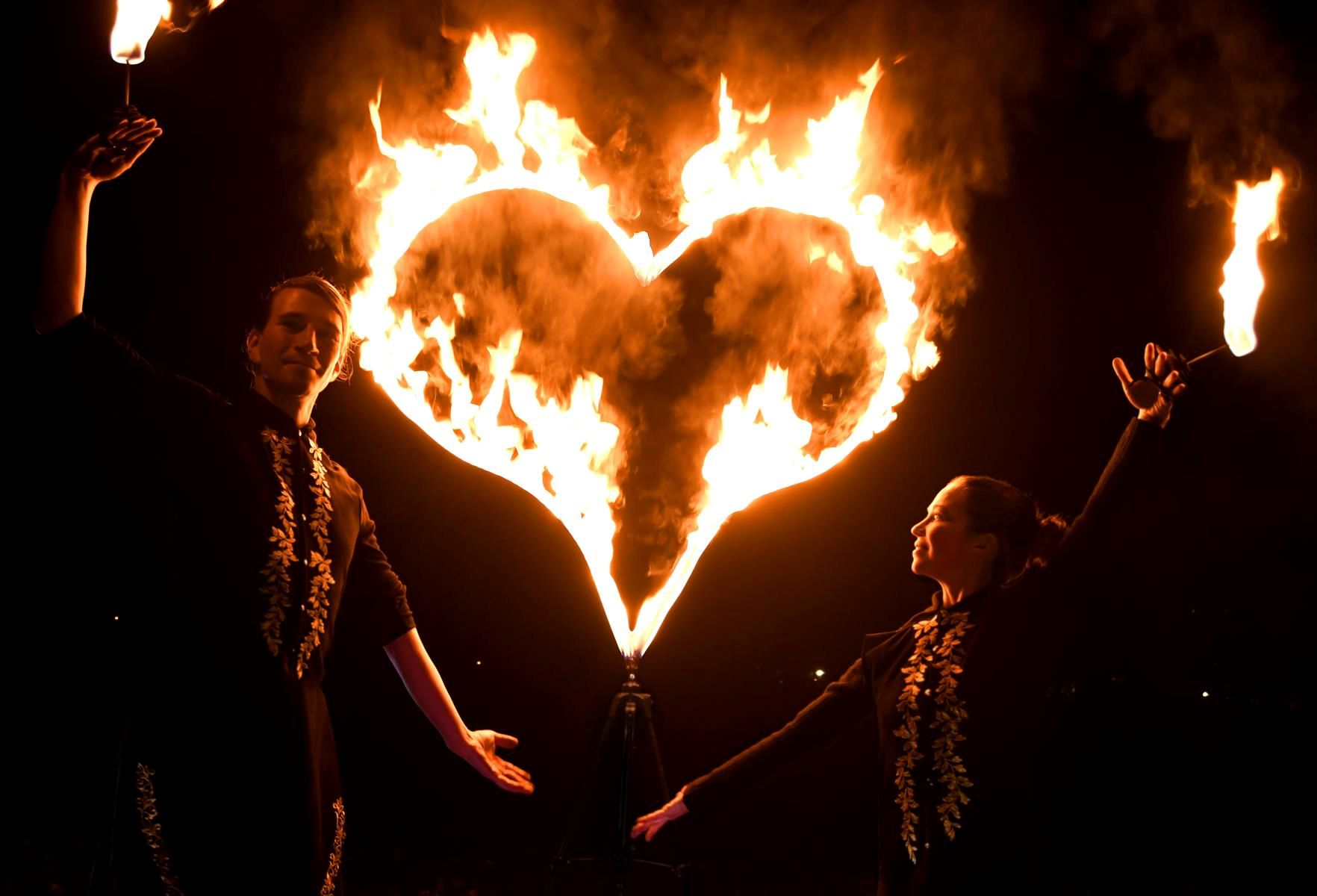 Feuerherz für Hochzeiten